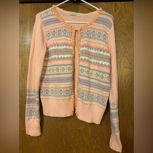 Crazy Horse Pastel Patterned Cardigan